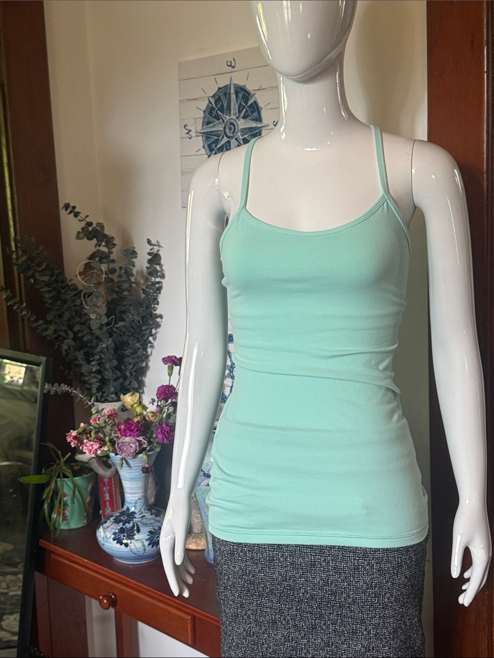 Lululemon size small Mint Green Spaghetti Strap Tank Top - Classic Layering Cami